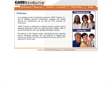 Tablet Screenshot of careproductsonline.com